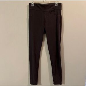 HALARA cozy lined highwaist skinny pants with back pockets dark grey size large